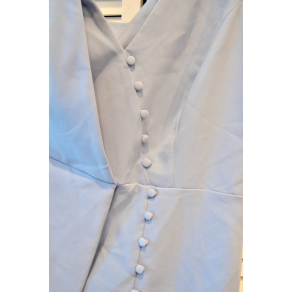 Lavish Alice Origami One-Shoulder Midi Dress Blue Midi Dress | Size 12 - Picture 5 of 9